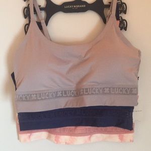 Lucky Brand set of 3 comfy/sport bras